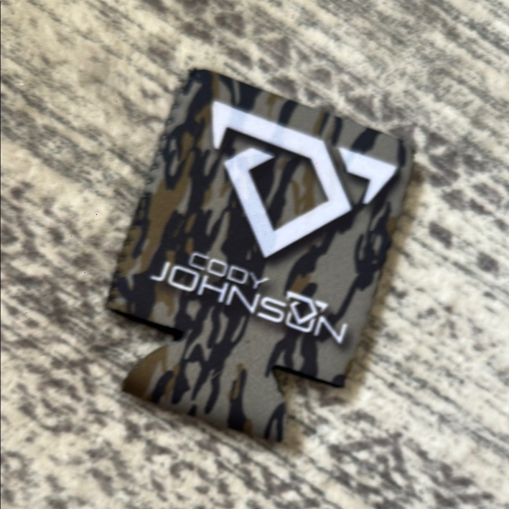 Camo Cody Johnson Can Cooler